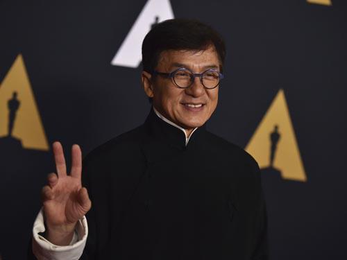香港影星成龙领取奥斯卡终身成就奖