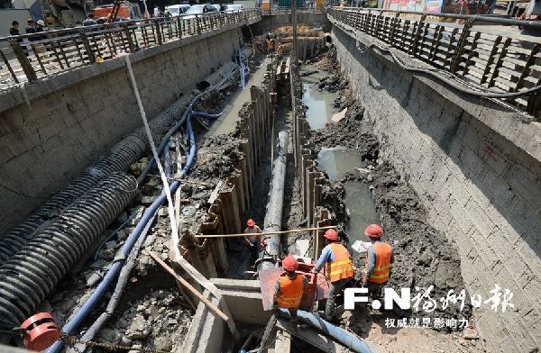 福州城区水系治理各项永久性及景观提升工程全力推进